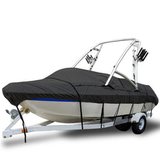 TitanShield Ski & Wakeboard Tower Boat Covers fits Fits V-Hull Runabout with Ski/Wakeboard Towers