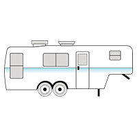 RV Blue Fifth Wheel