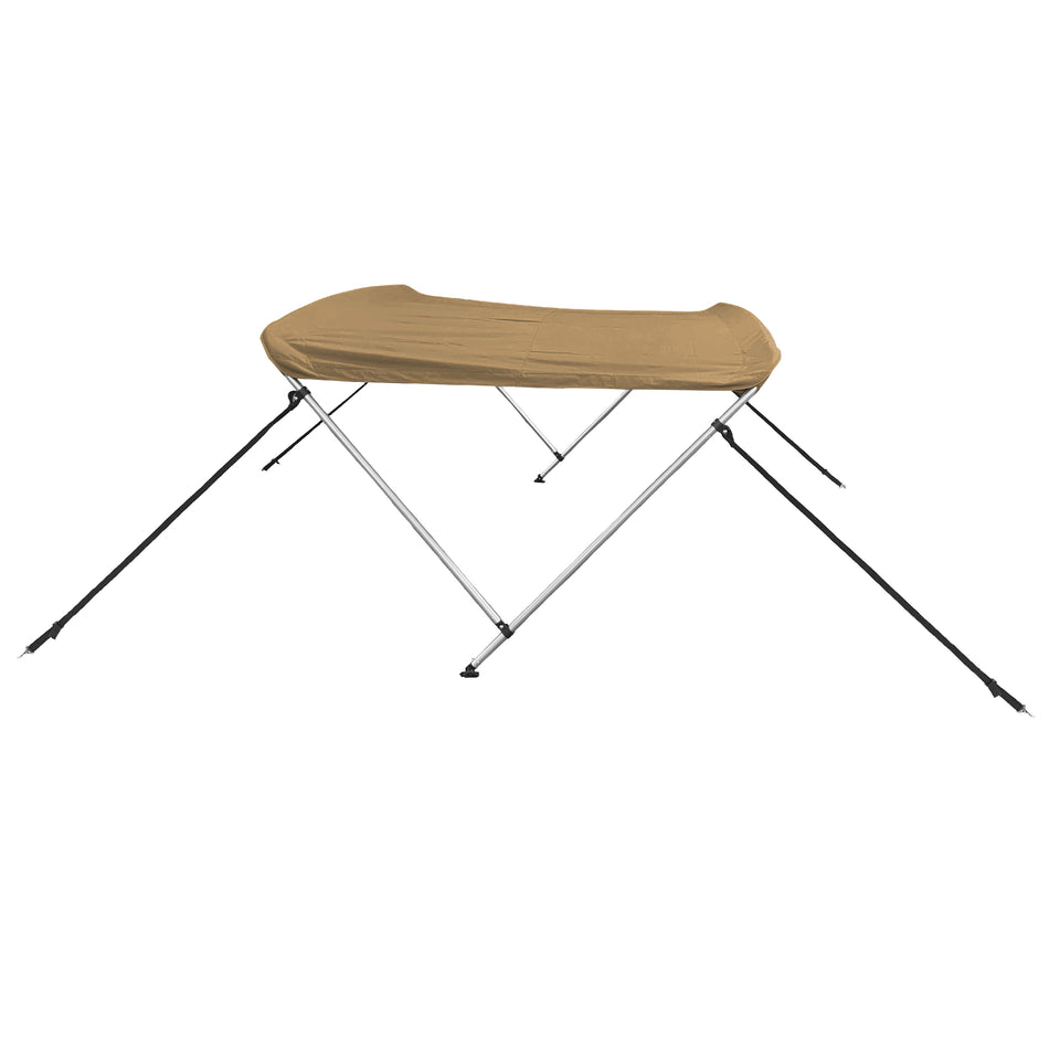 SolaquaShield 2 Bow Bimini Top Round Tube Full Set 66" Long 42" Height