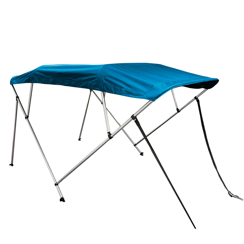 SolaquaShield 4 Bow Bimini Top Round Tube Full Set 96" Long 54" Height