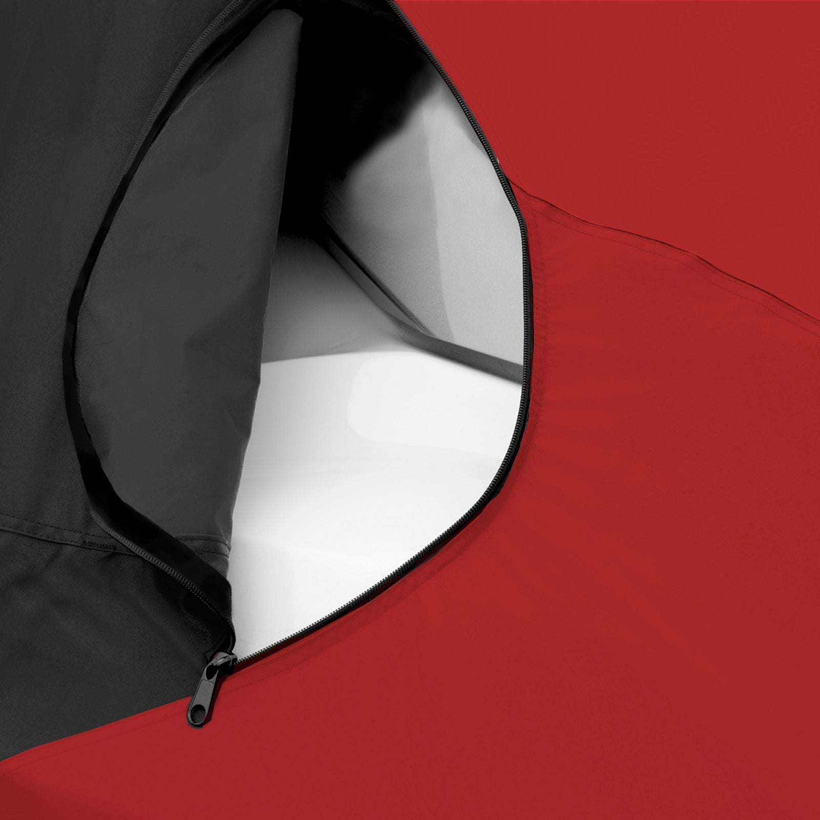 EliteShield JetPro Jet Ski Covers burgundy and black two tone color with zippered fuel tank accesses on both side