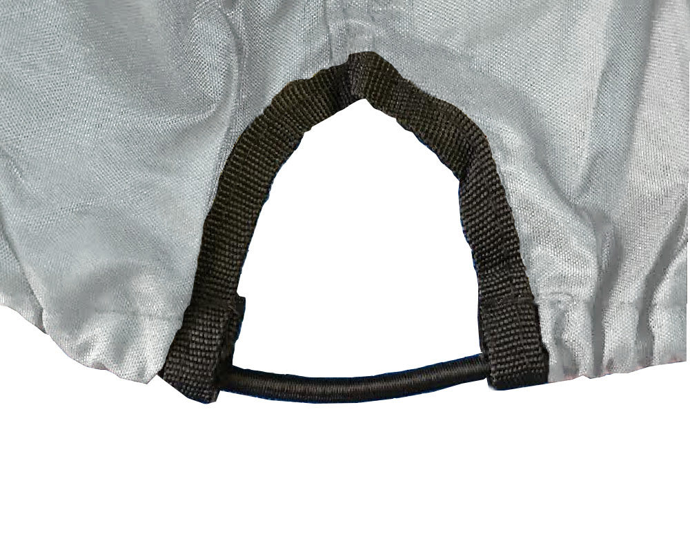 EliteShield ArgentShield Jet Ski Covers silver color with front opening for trailer hitch