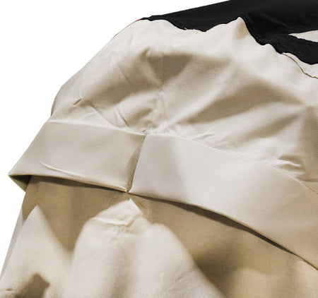 black and gray two tone color jet ski cover with rear aire vents