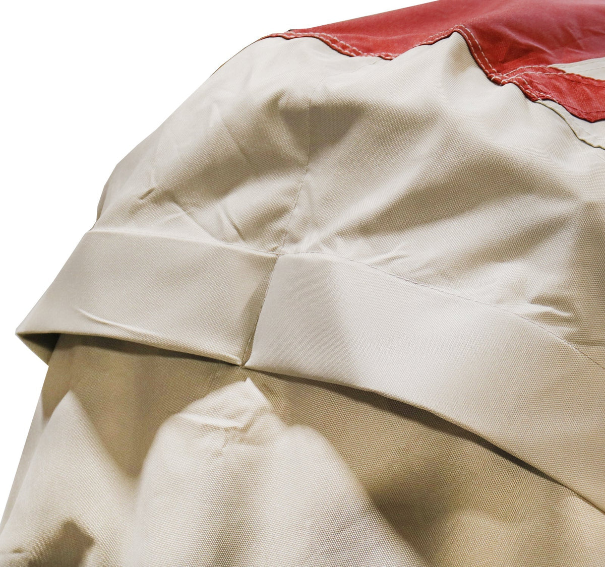 burgundy and gray two tone color jet ski cover with rear aire vents