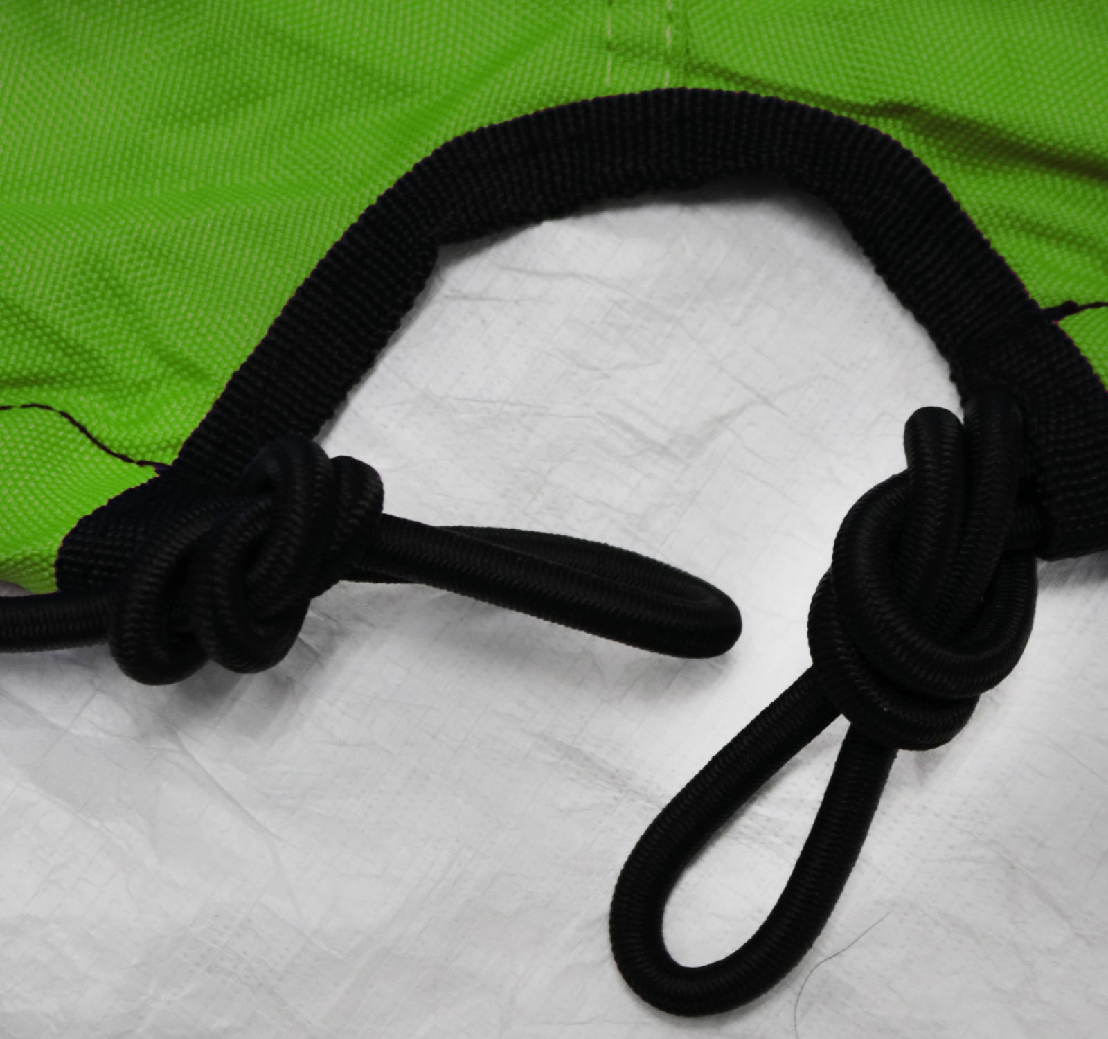 green and gray two tone color jet ski cover with front opening for trailer hitch