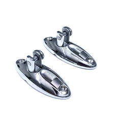 Bimini Top Stainless Steel Fitting Hardware Quick Release Swivel Hinge Deck Side Mount 2 pcs