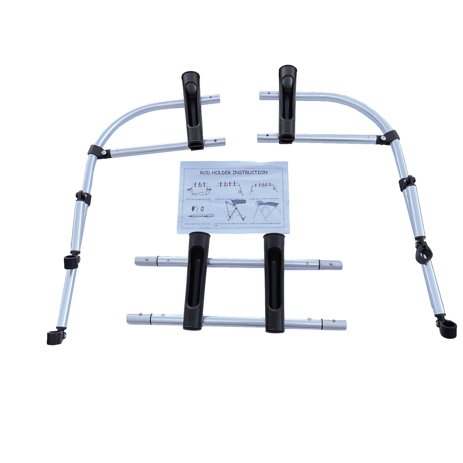 Boat Canopy Bimini Top Rocket Launcher Fishing Rod Holders Fishing